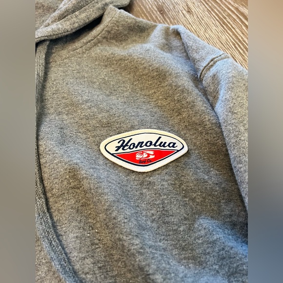 Men’s Large Honolua Grey Hoodie Sweatshirt - Picture 2 of 9